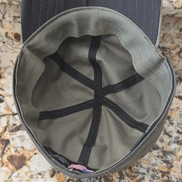 Men's STORMY KROMER Olive Green Cap Hat Sz 7 3/4 - Picture 3 of 4